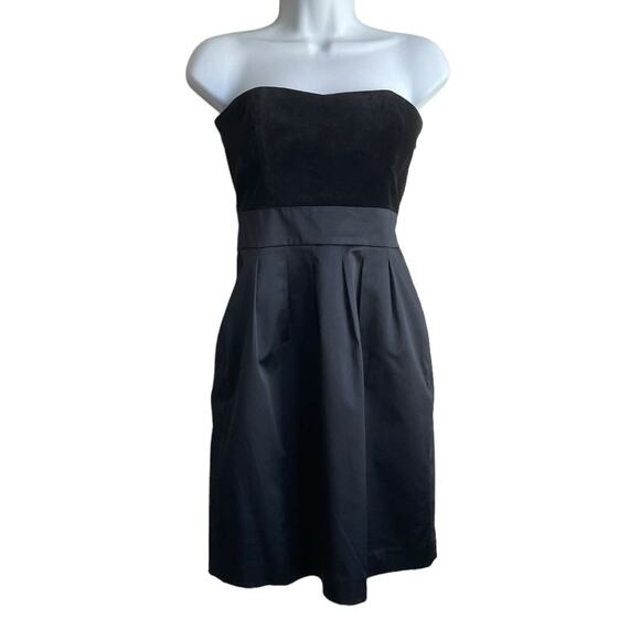 Banana Republic Women Mini Sheath Dress 2 Black Cocktail Dressy‎ Whimsygoth Y2K - Picture 1 of 11